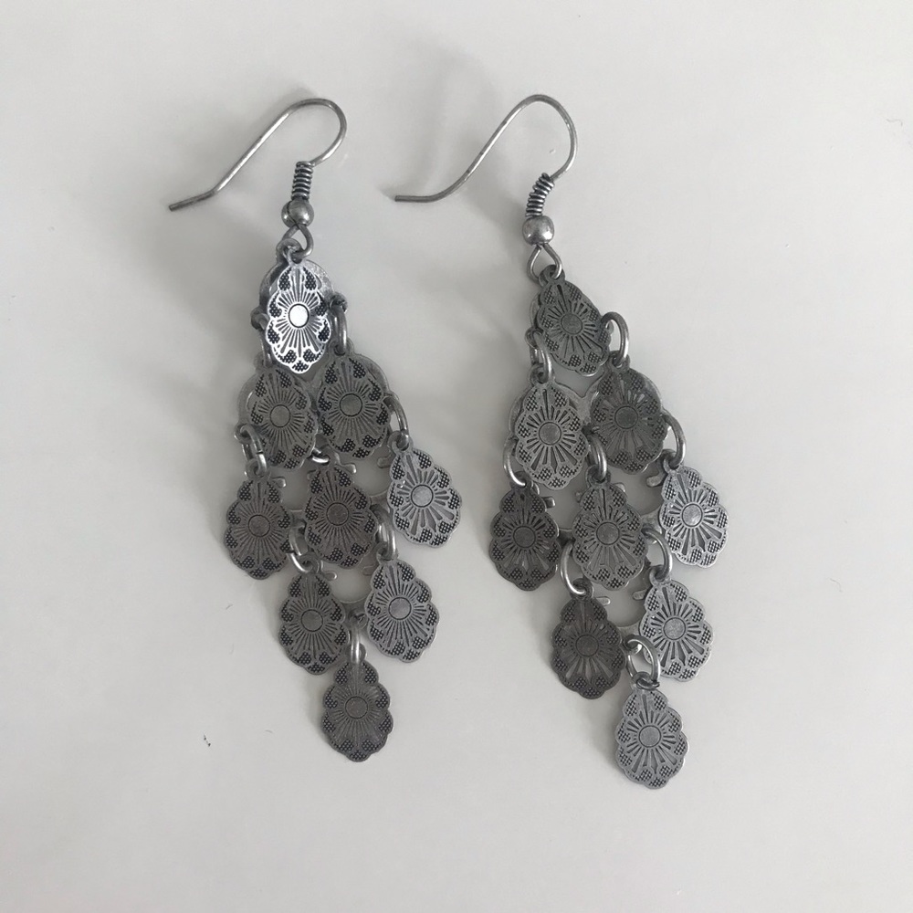 ❌ SOLD | Francesca’s Silver Chandelier Earrings
